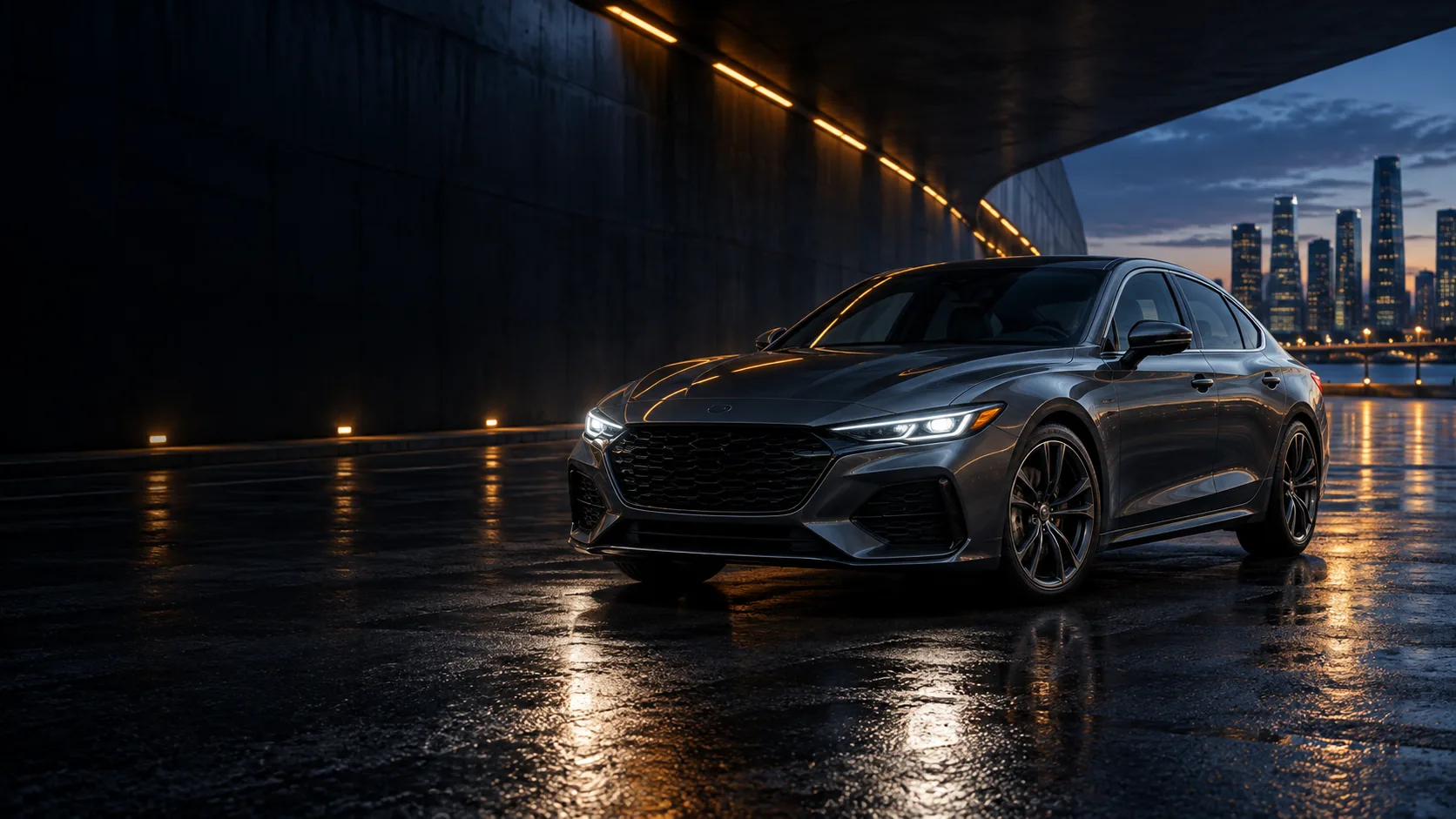 Cinematic automotive campaign image
